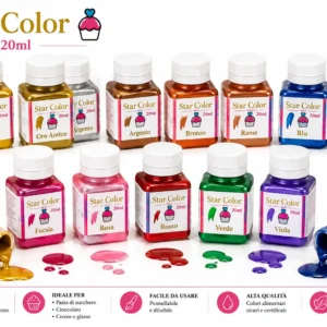 STARCOLOR - Tempere METAL per pitture luminose e compatte su tutte le superfici